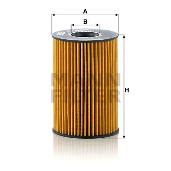 Filtre à huile MANN-FILTER HU 8007 z