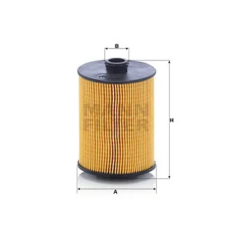 Filtre à huile MANN-FILTER HU 8009 z
