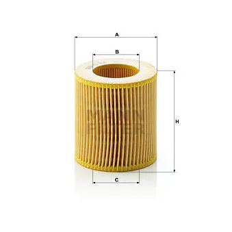 Filtre à huile MANN-FILTER HU 816 x