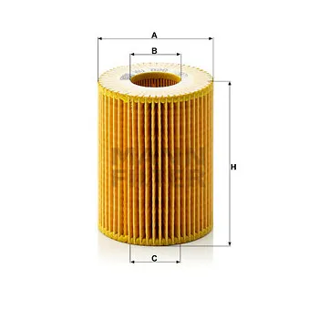 Filtre à huile MANN-FILTER HU 820 x