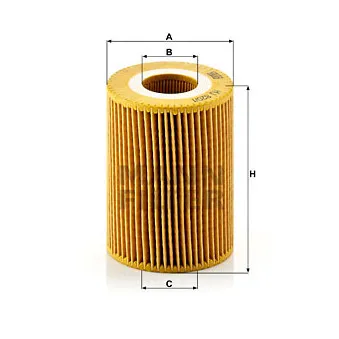Filtre à huile MANN-FILTER HU 820/1 y