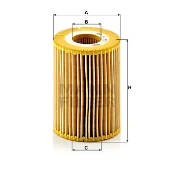 Filtre à huile MANN-FILTER HU 821 x