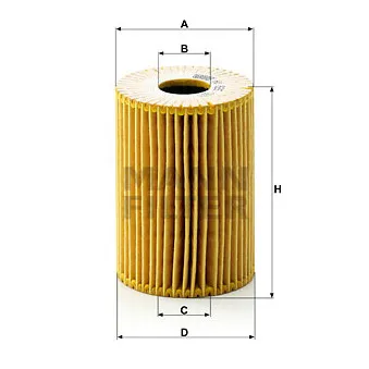 Filtre à huile MANN-FILTER HU 825 x