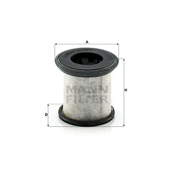 Filtre, ventilation du carter-moteur MANN-FILTER LC 10 001 x