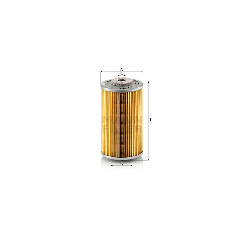 Filtre à carburant MANN-FILTER P 707
