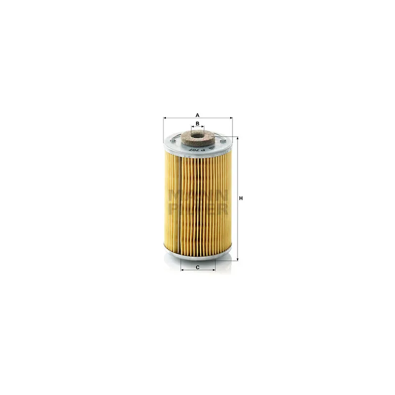 Filtre à carburant MANN-FILTER P 707 x