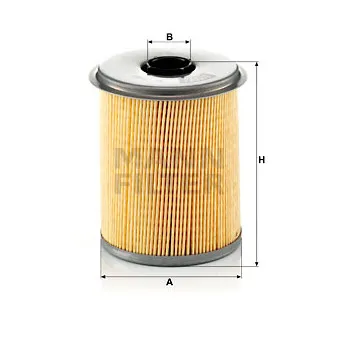 Filtre à carburant MANN-FILTER P 735 x
