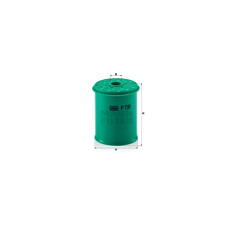 Filtre à carburant MANN-FILTER P 738 x