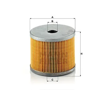 Filtre à carburant MANN-FILTER P 78 x