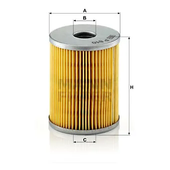 Filtre à carburant MANN-FILTER P 810 x