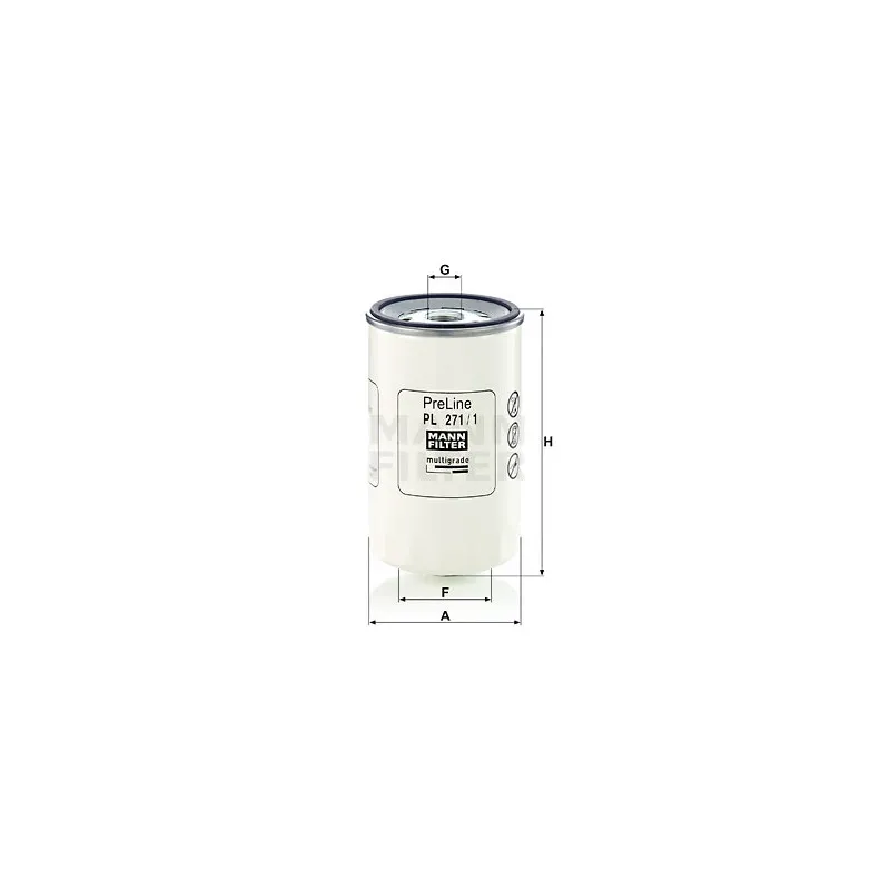 Filtre à carburant MANN-FILTER PL 271/1
