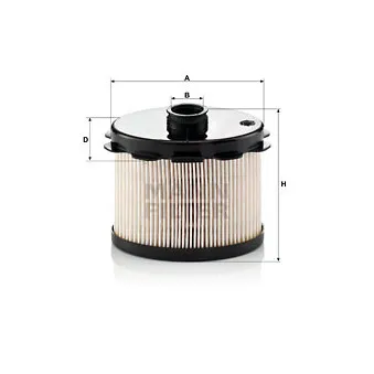 Filtre à carburant MANN-FILTER PU 1021 x