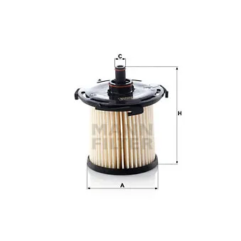 Filtre à carburant MANN-FILTER PU 12 003 z