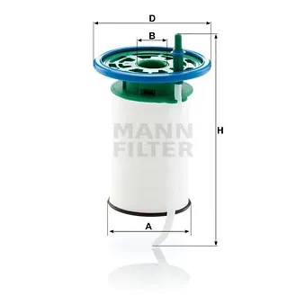 Filtre à carburant MANN-FILTER PU 7015