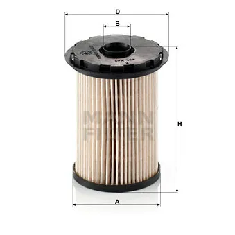 Filtre à carburant MANN-FILTER PU 731 x