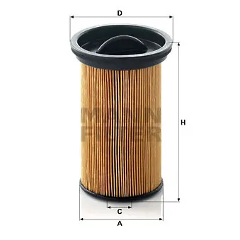 Filtre à carburant MANN-FILTER PU 742