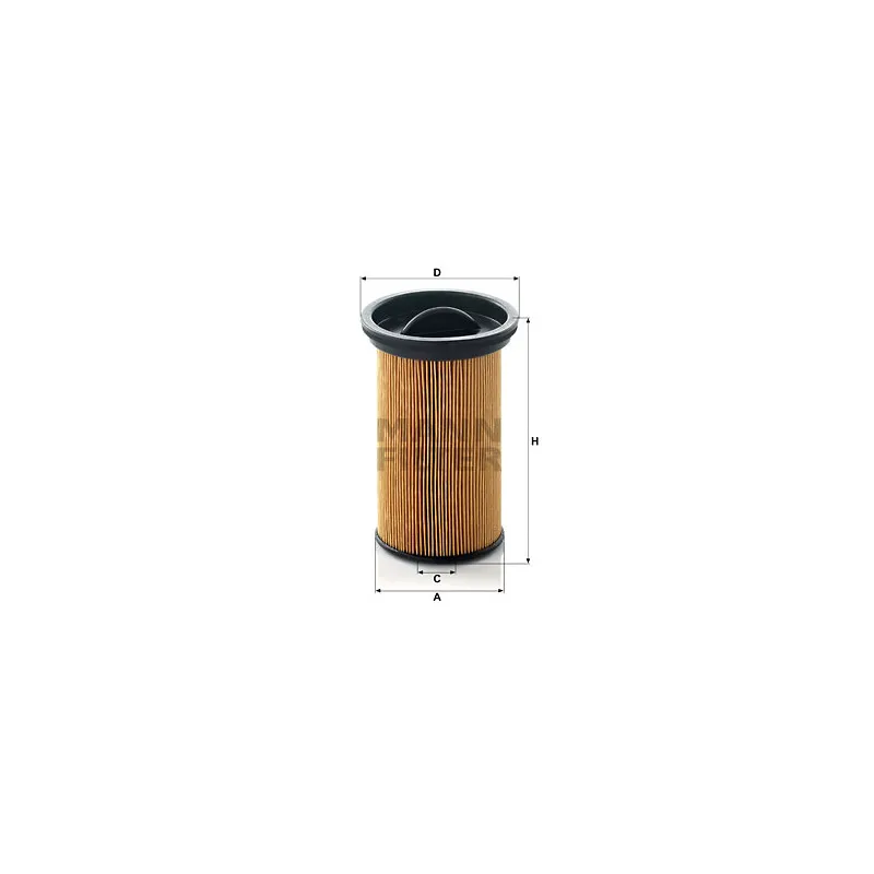 Filtre à carburant MANN-FILTER PU 742