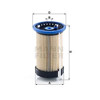 Filtre à carburant MANN-FILTER PU 8015