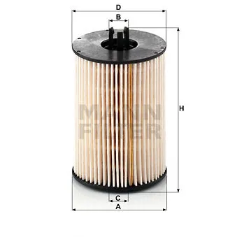 Filtre à carburant MANN-FILTER PU 821 x-2