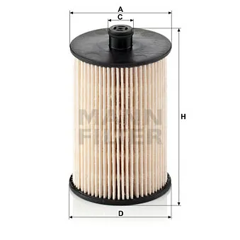 Filtre à carburant MANN-FILTER PU 823 x