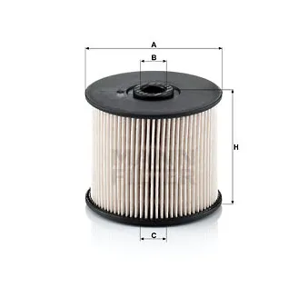 Filtre à carburant MANN-FILTER PU 830 x