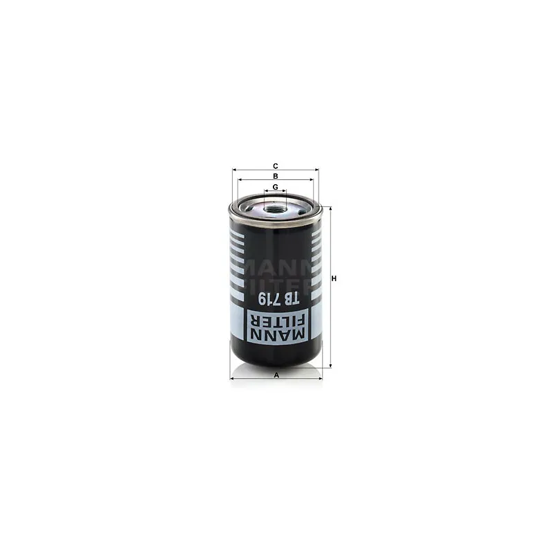 Cartouche de dessicateur, système d'air comprimé MANN-FILTER TB 719