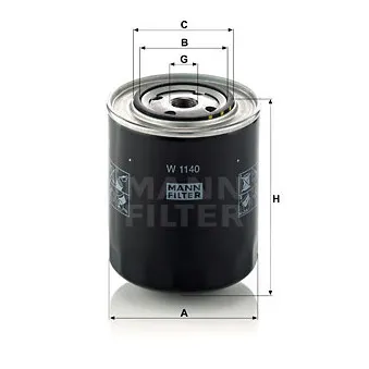 Filtre à huile MANN-FILTER