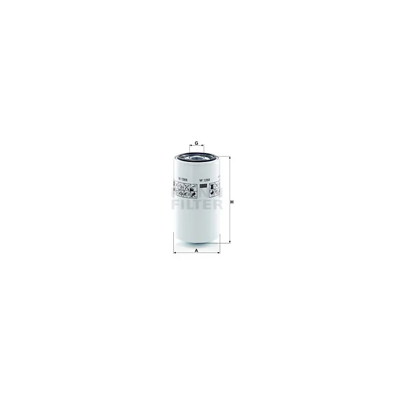 Filtre hydraulique, boîte automatique MANN-FILTER W 1268