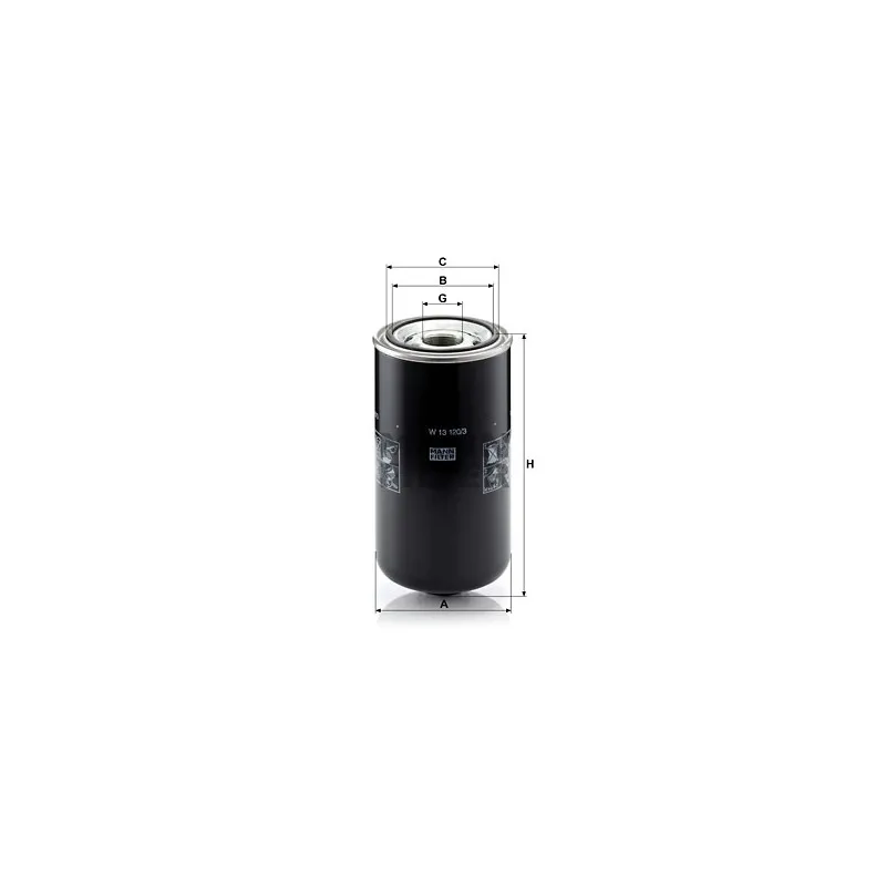 Filtre à huile MANN-FILTER W 13 120/3