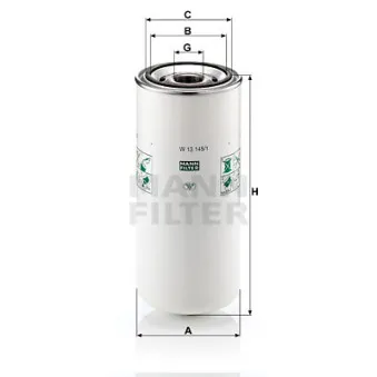 Filtre à huile MANN-FILTER W 13 145/1