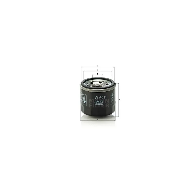 Filtre à huile MANN-FILTER W 6011