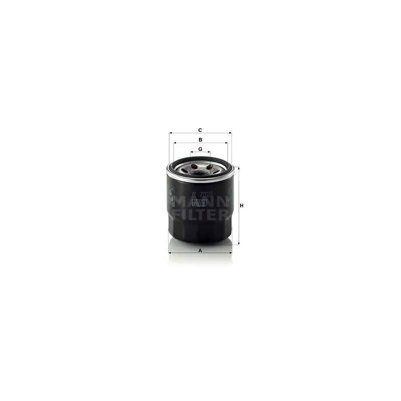 Filtre à huile MANN-FILTER W 7023