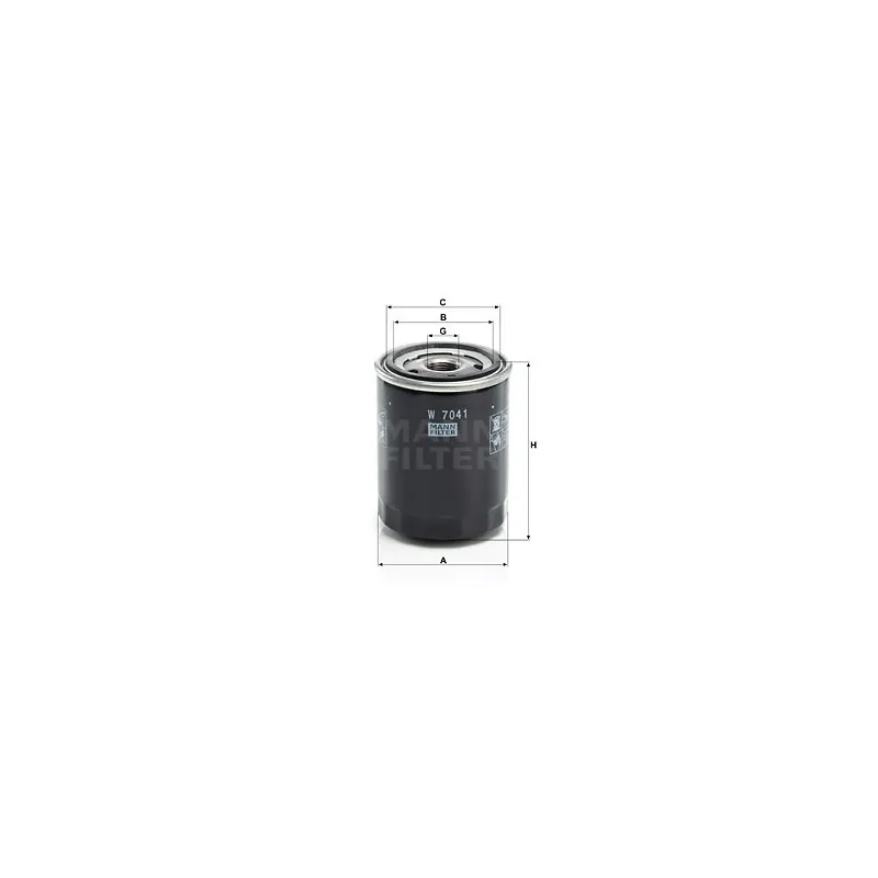 Filtre à huile MANN-FILTER W 7041