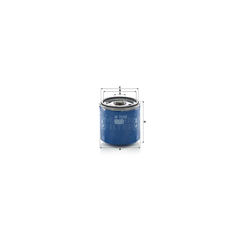 Filtre à huile MANN-FILTER W 7056