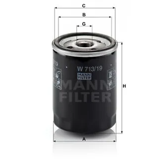 Filtre à huile MANN-FILTER