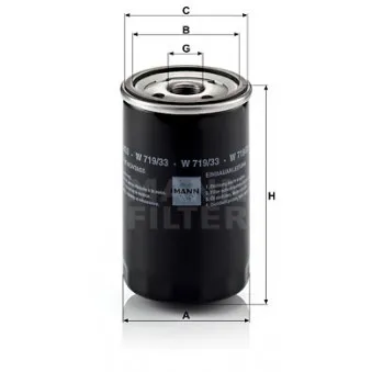 Filtre à huile MANN-FILTER