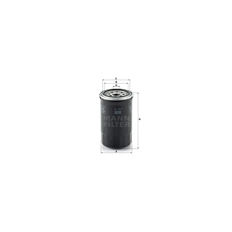 Filtre à huile MANN-FILTER W 8011
