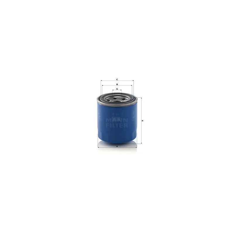 Filtre à huile MANN-FILTER W 8017