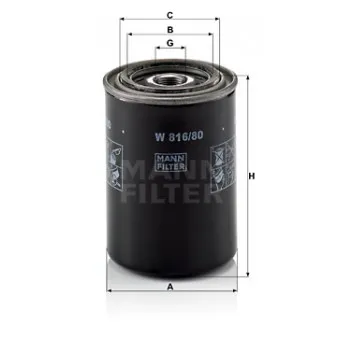 Filtre à huile MANN-FILTER