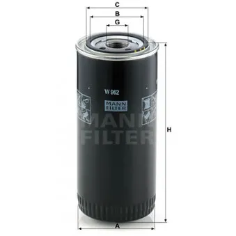 Filtre à huile MANN-FILTER