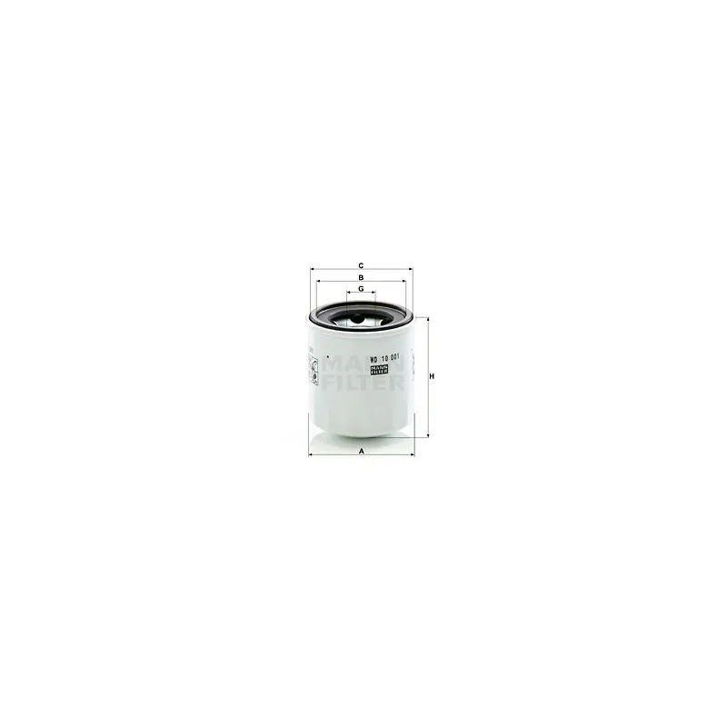 Filtre à huile MANN-FILTER WD 10 001 x