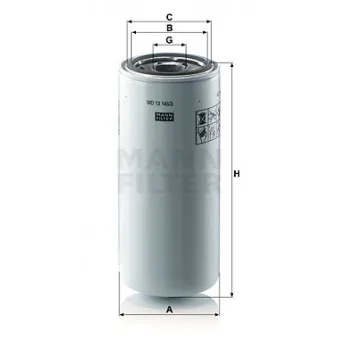Filtre à huile MANN-FILTER WD 13 145/3