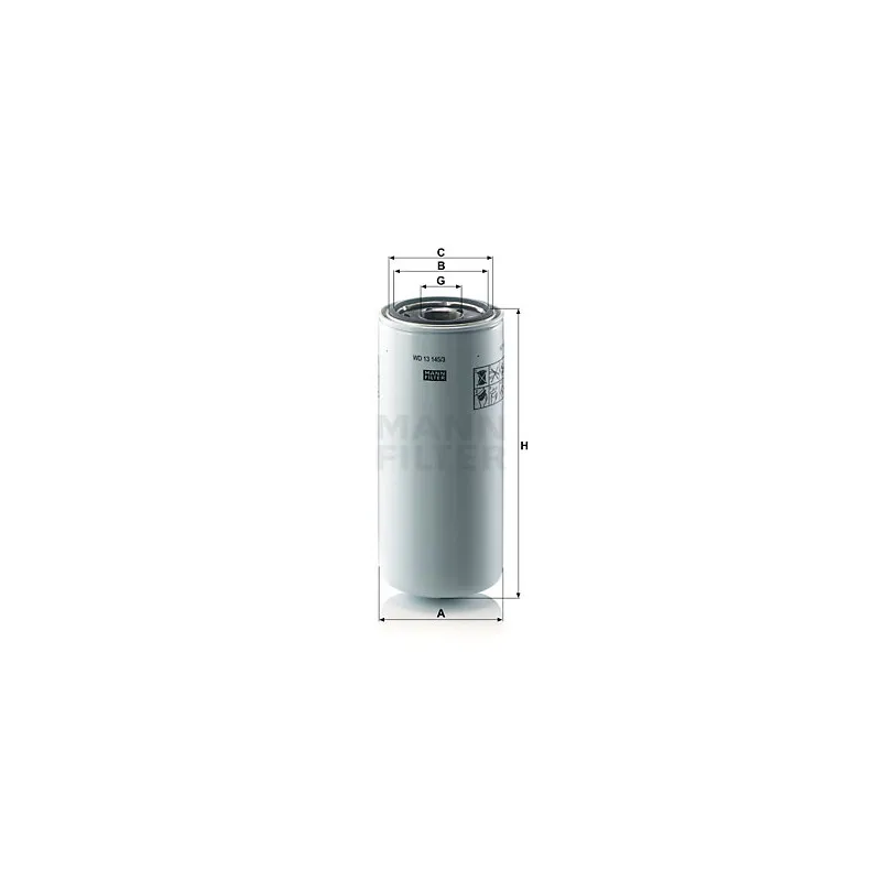 Filtre à huile MANN-FILTER WD 13 145/3