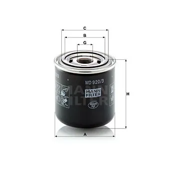 Filtre hydraulique, boîte automatique MANN-FILTER