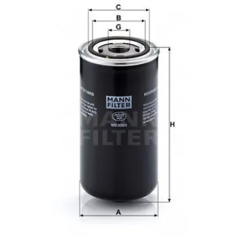Filtre à huile MANN-FILTER WD 950/3