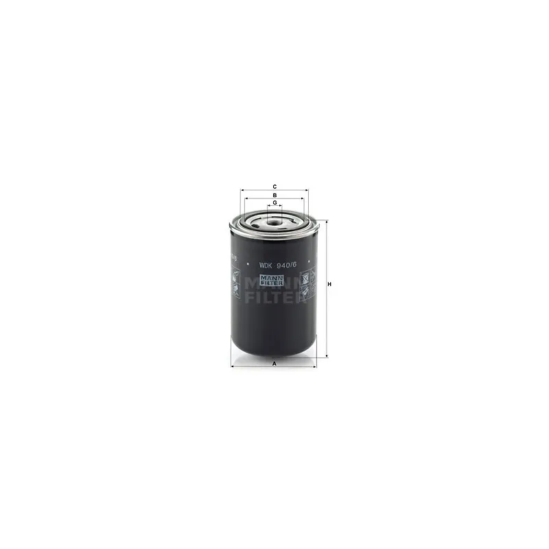 Filtre à carburant MANN-FILTER WDK 940/6