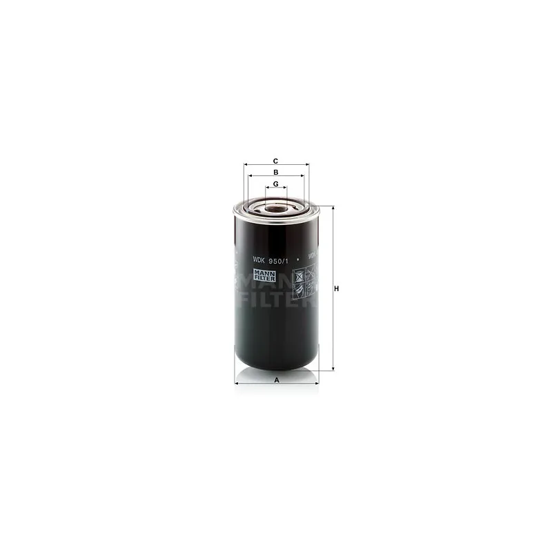 Filtre à carburant MANN-FILTER WDK 950/1