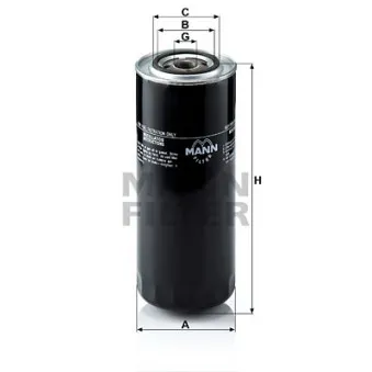 Filtre à carburant MANN-FILTER WK 11 102/5