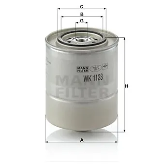 Filtre à carburant MANN-FILTER