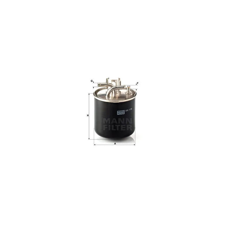 Filtre à carburant MANN-FILTER WK 1136